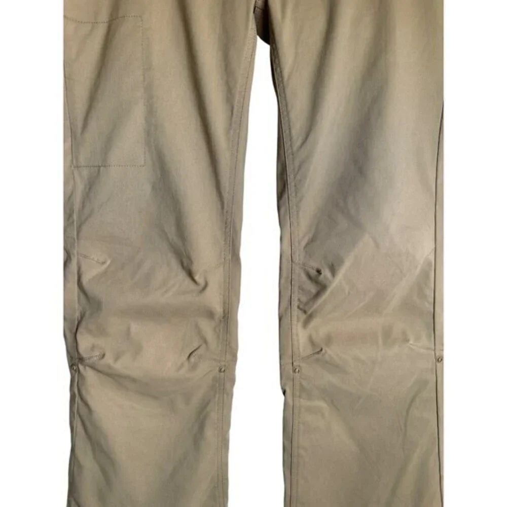 prAna Pants Size 12 Tan Hiking Halle Outdoor NWOT‎ Straight Low Rise Stretch